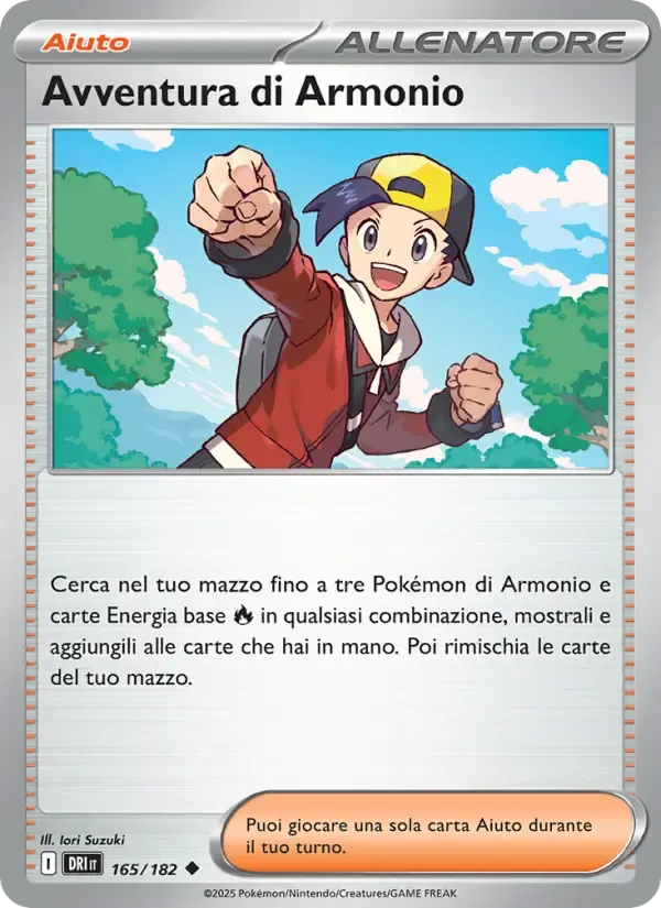 Avventura di Armonio — Rivali Predestinati 165 Italian Pokémon card