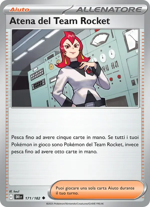 Atena del Team Rocket — Rivali Predestinati 171 Italian Pokémon card