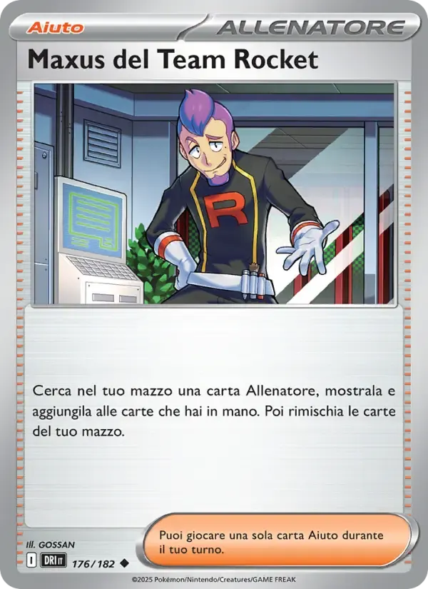 Maxus del Team Rocket — Rivali Predestinati 176 Italian Pokémon card