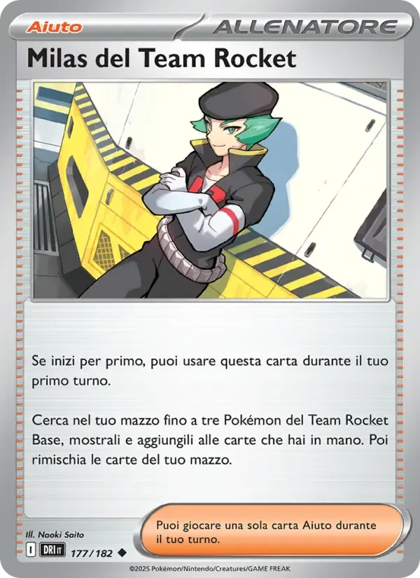 Milas del Team Rocket — Rivali Predestinati 177 Italian Pokémon card