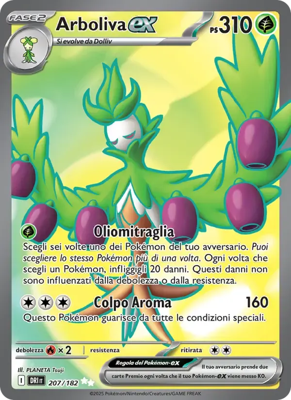 Arboliva-ex — Rivali Predestinati 207 Italian Pokémon card