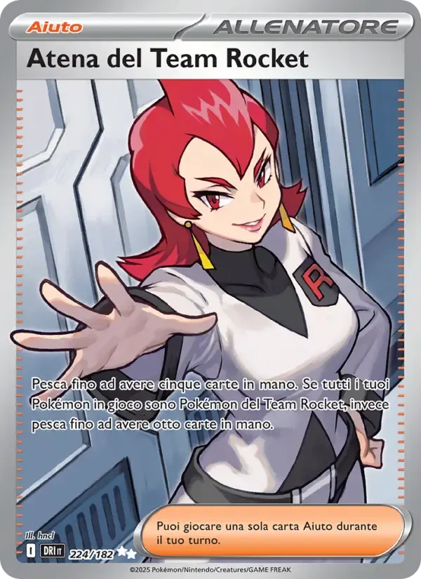 Atena del Team Rocket — Rivali Predestinati 224 Italian Pokémon card