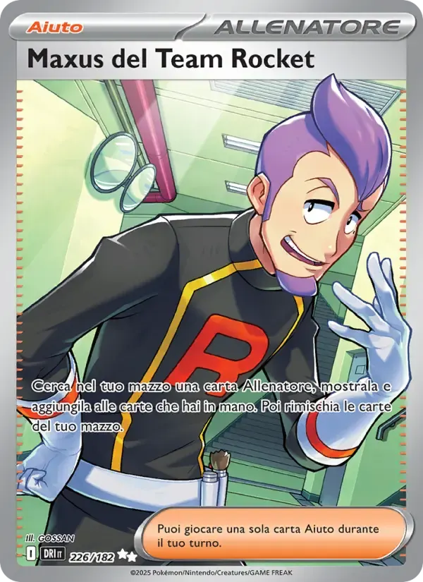 Maxus del Team Rocket — Rivali Predestinati 226 Italian Pokémon card