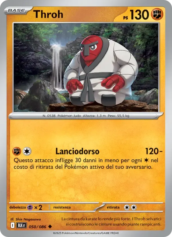 Throh — Luce Nera 50 Italian Pokémon card
