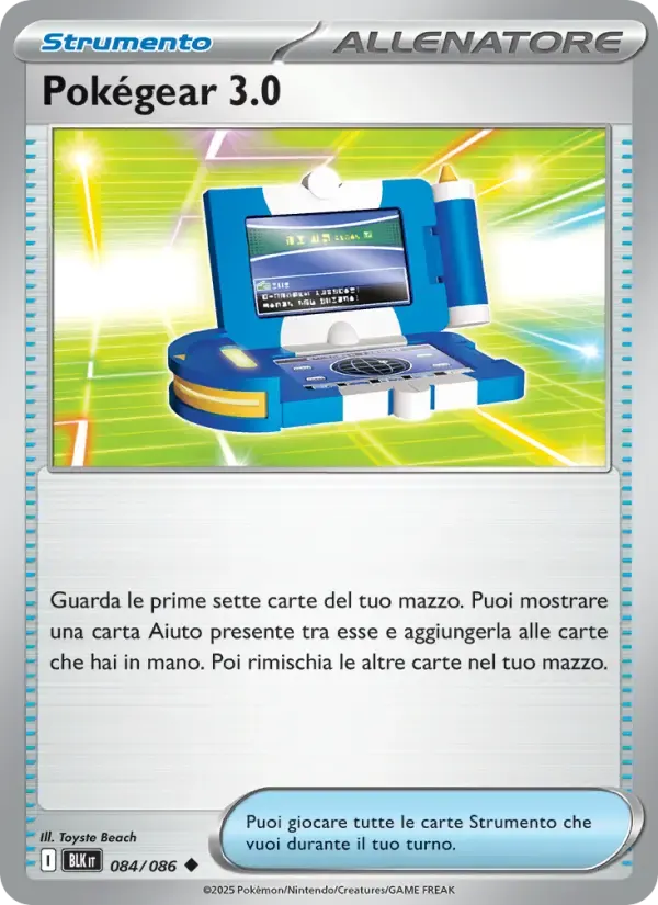 Pokégear 3.0 — Luce Nera 84 Italian Pokémon card