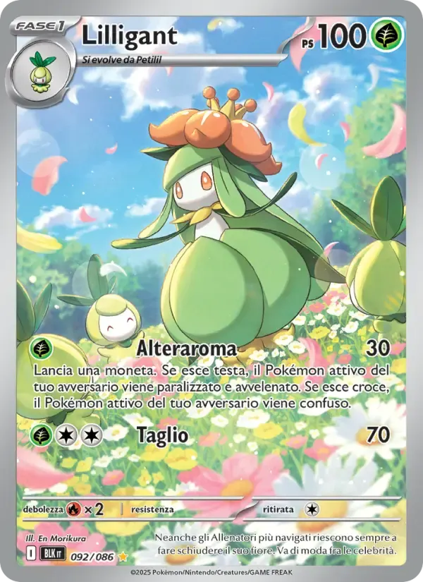 Lilligant — Luce Nera 92 Italian Pokémon card