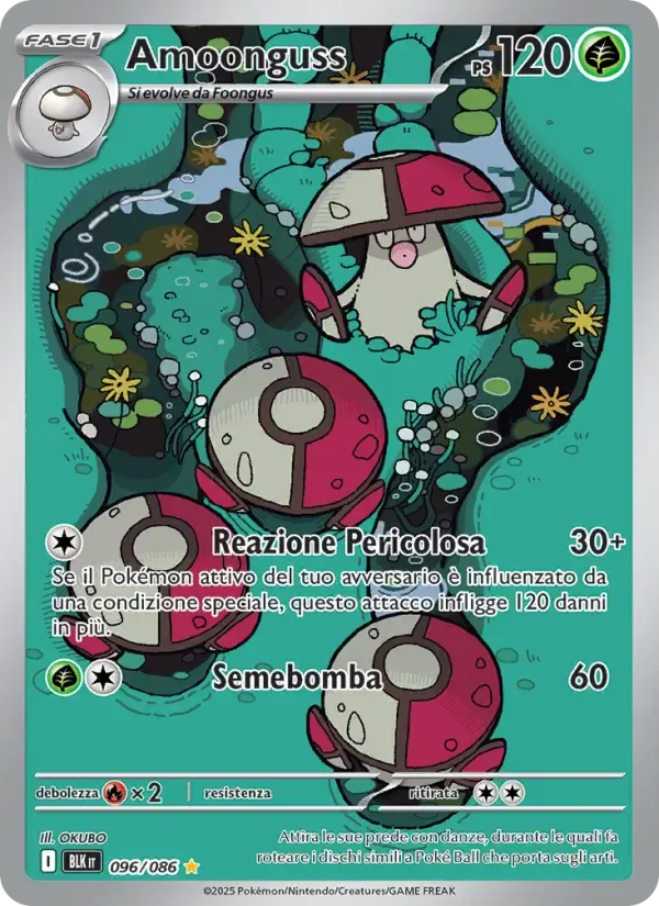 Amoonguss — Luce Nera 96 Italian Pokémon card