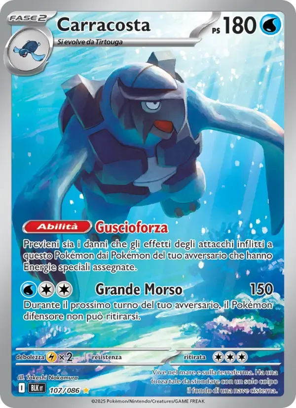 Carracosta — Luce Nera 107 Italian Pokémon card