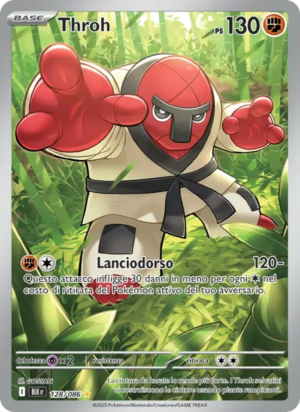 Throh — Luce Nera 128 Italian Pokémon card
