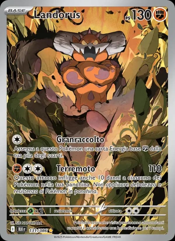 Landorus — Luce Nera 131 Italian Pokémon card
