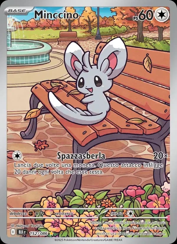 Minccino — Luce Nera 152 Italian Pokémon card