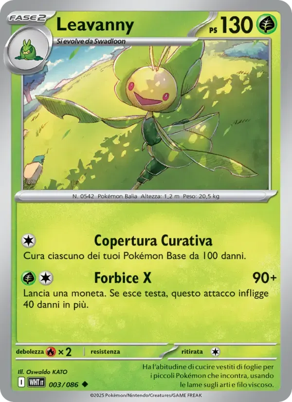 Leavanny — Fuoco Bianco 3 Italian Pokémon card