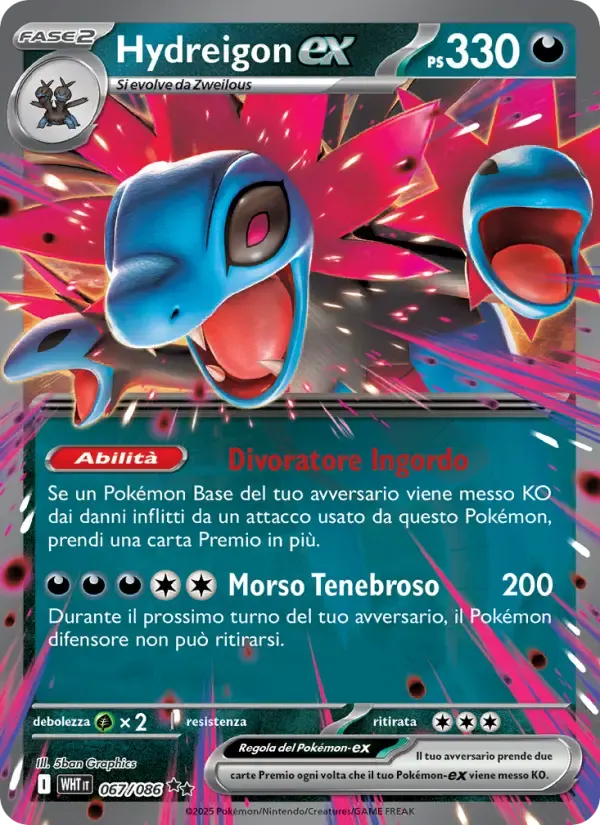 Hydreigon-ex — Fuoco Bianco 67 Italian Pokémon card