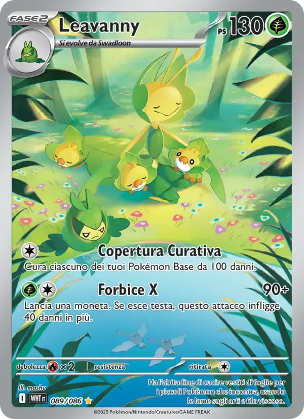 Leavanny — Fuoco Bianco 89 Italian Pokémon card