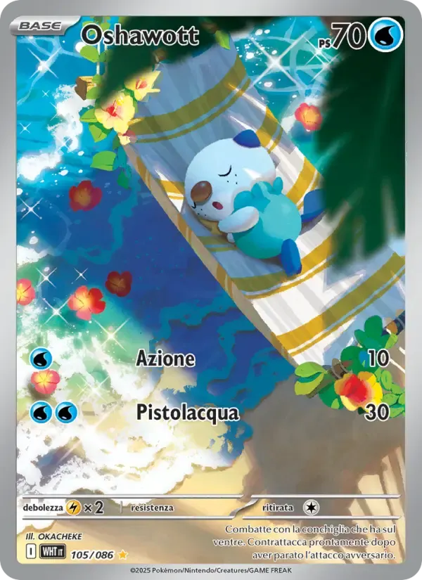 Oshawott — Fuoco Bianco 105 Italian Pokémon card
