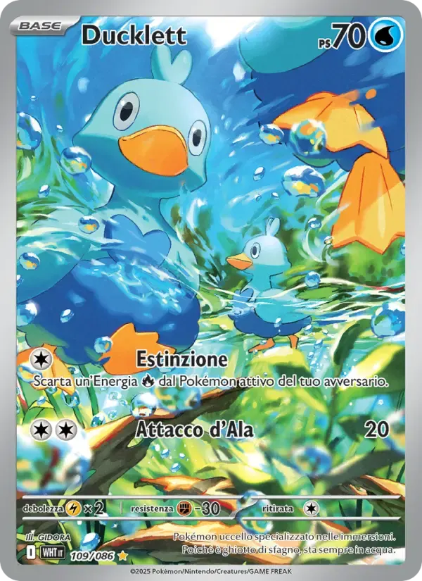 Ducklett — Fuoco Bianco 109 Italian Pokémon card