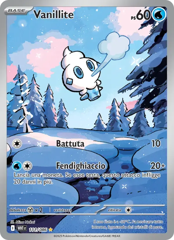 Vanillite — Fuoco Bianco 111 Italian Pokémon card
