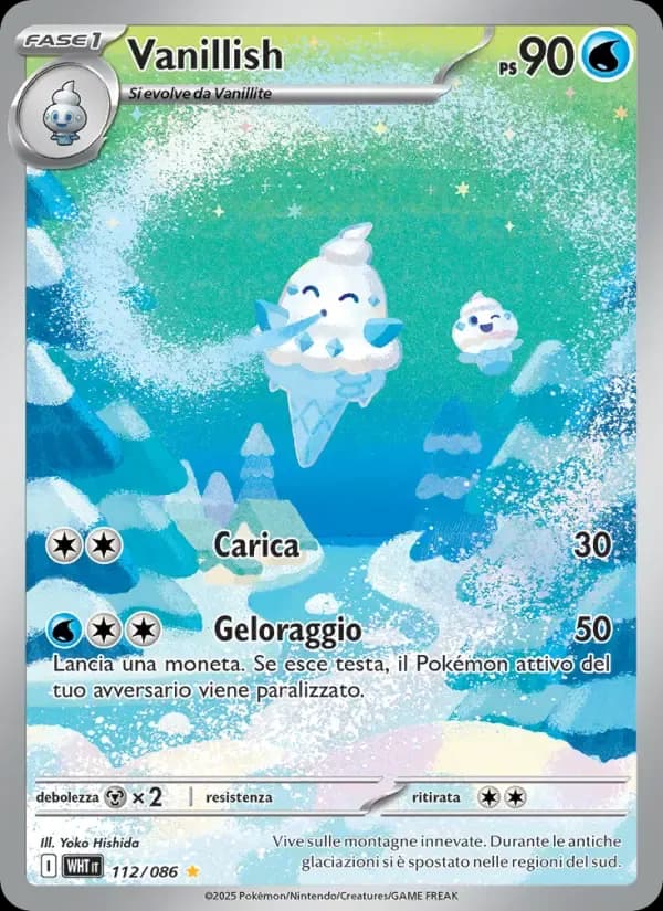 Vanillish — Fuoco Bianco 112 Italian Pokémon card
