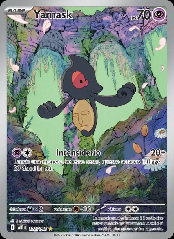 Yamask — Fuoco Bianco 122 Italian Pokémon card