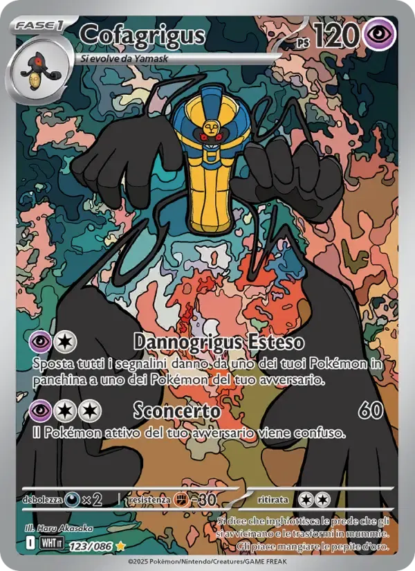 Cofagrigus — Fuoco Bianco 123 Italian Pokémon card