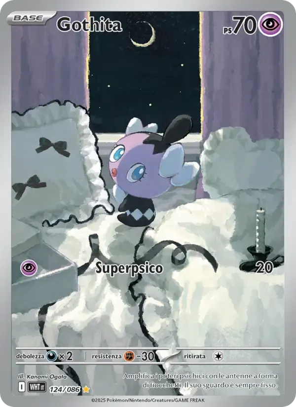 Gothita — Fuoco Bianco 124 Italian Pokémon card