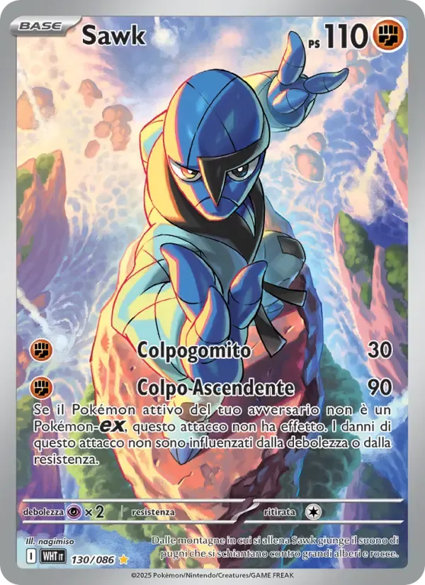 Sawk — Fuoco Bianco 130 Italian Pokémon card