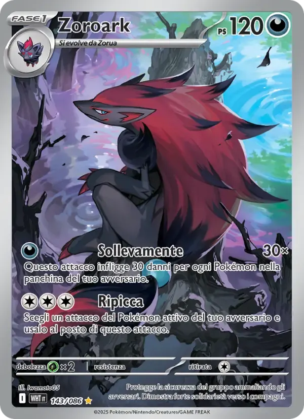 Zoroark — Fuoco Bianco 143 Italian Pokémon card
