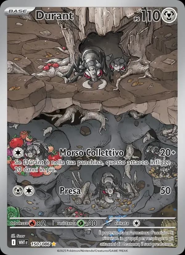 Durant — Fuoco Bianco 150 Italian Pokémon card