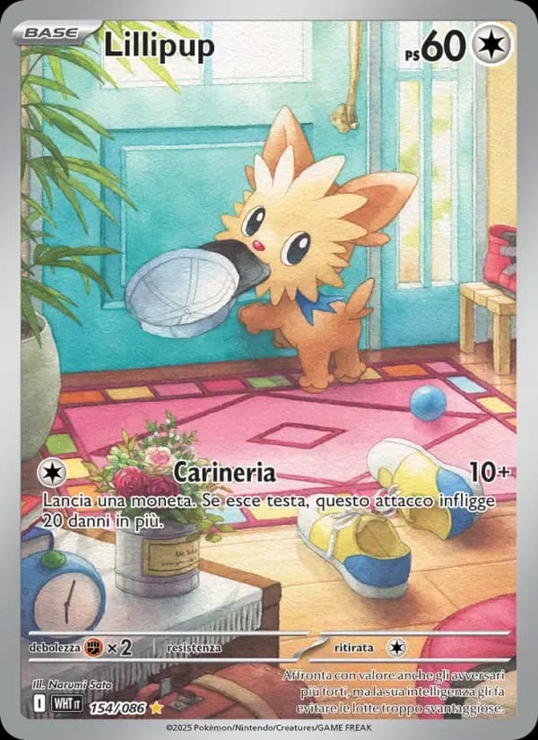 Lillipup — Fuoco Bianco 154 Italian Pokémon card