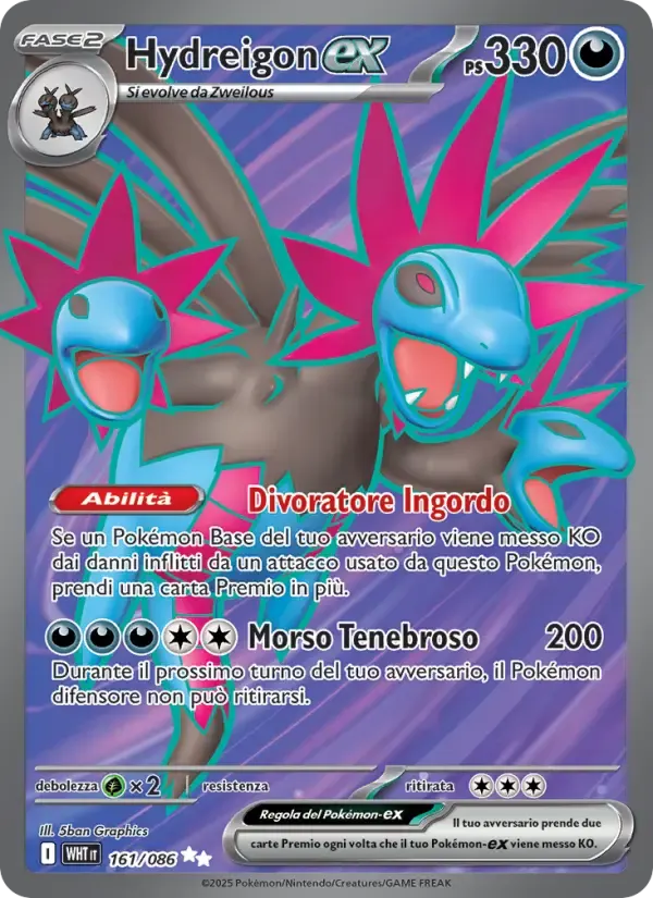 Hydreigon-ex — Fuoco Bianco 161 Italian Pokémon card