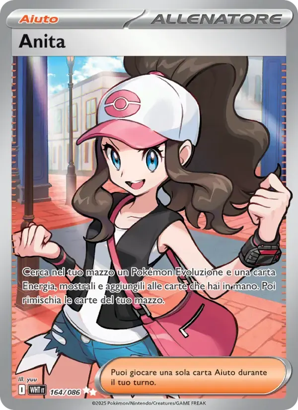 Anita — Fuoco Bianco 164 Italian Pokémon card