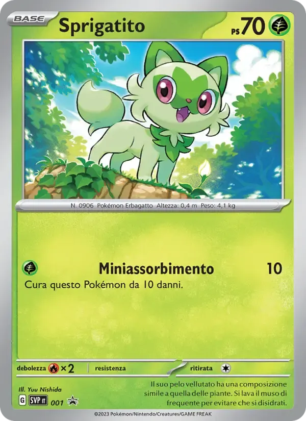 Sprigatito — SVP Black Star Promos 1 Italian Pokémon card
