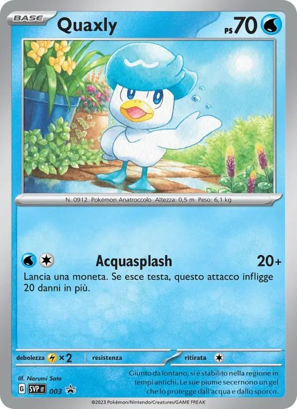 Quaxly — SVP Black Star Promos 3 Italian Pokémon card