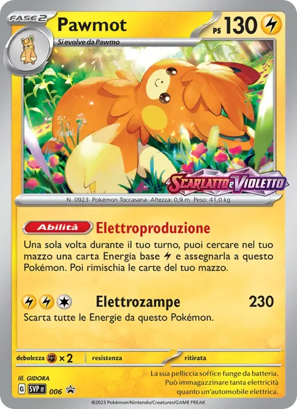 Pawmot — SVP Black Star Promos 6 Italian Pokémon card