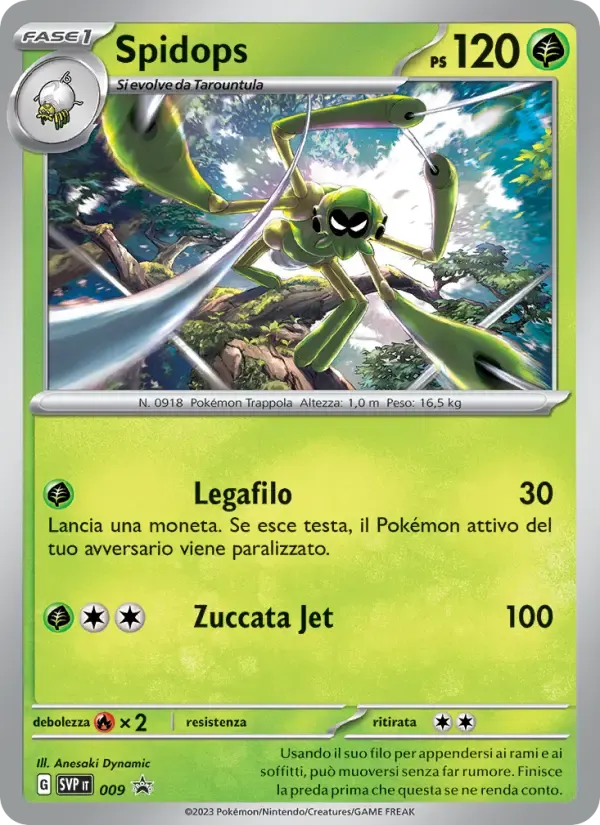 Spidops — SVP Black Star Promos 9 Italian Pokémon card