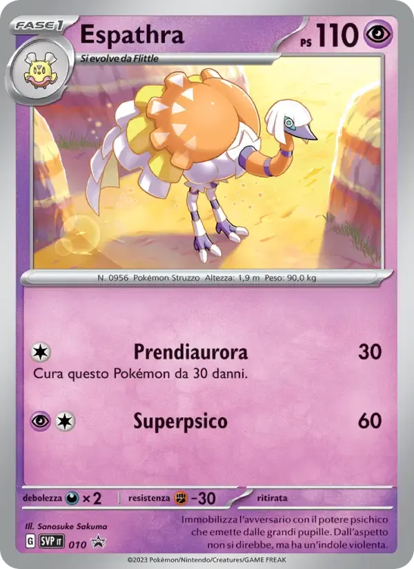 Espathra — SVP Black Star Promos 10 Italian Pokémon card