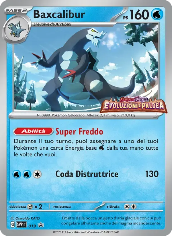Baxcalibur — SVP Black Star Promos 19 Italian Pokémon card