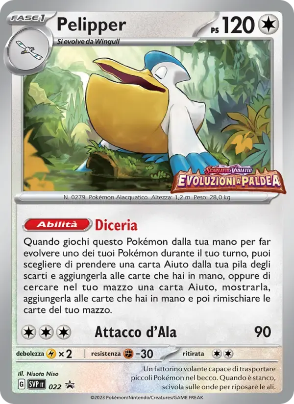 Pelipper — SVP Black Star Promos 22 Italian Pokémon card
