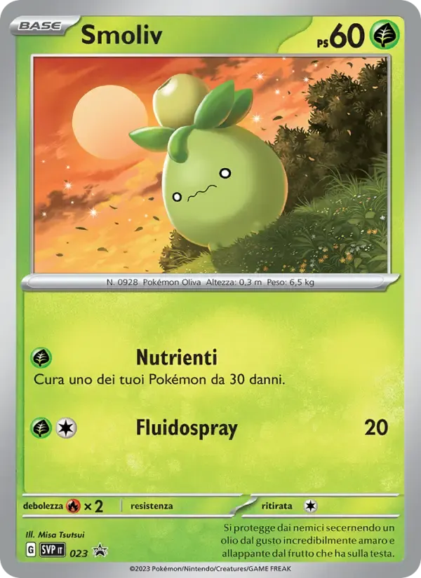 Smoliv — SVP Black Star Promos 23 Italian Pokémon card