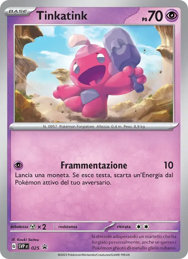 Tinkatink — SVP Black Star Promos 25 Italian Pokémon card