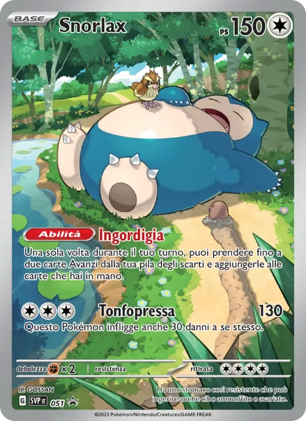 Snorlax — SVP Black Star Promos 51 Italian Pokémon card