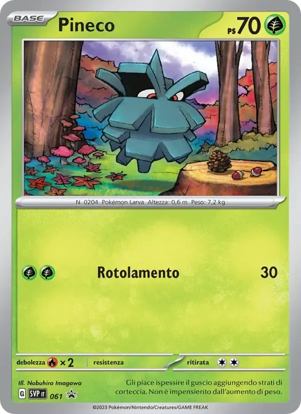 Pineco — SVP Black Star Promos 61 Italian Pokémon card
