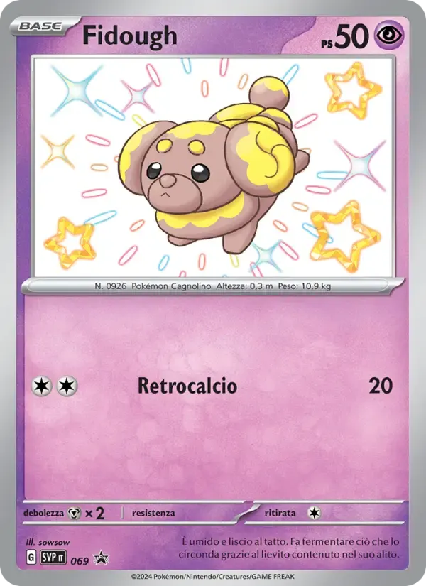 Fidough — SVP Black Star Promos 69 Italian Pokémon card