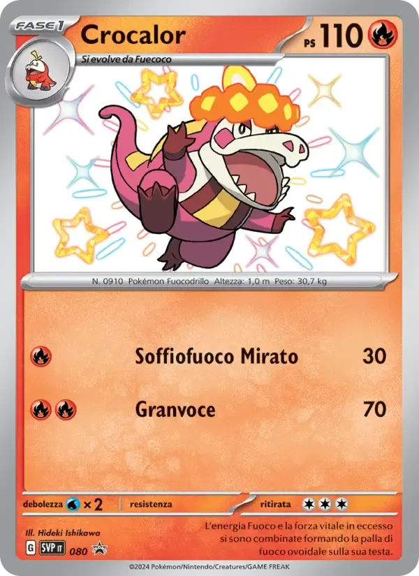 Crocalor — SVP Black Star Promos 80 Italian Pokémon card