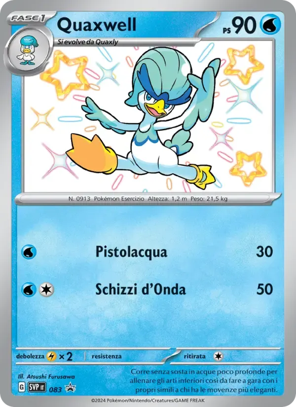 Quaxwell — SVP Black Star Promos 83 Italian Pokémon card