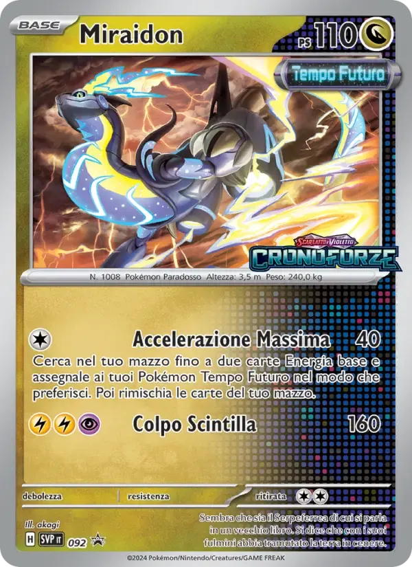 Miraidon — SVP Black Star Promos 92 Italian Pokémon card