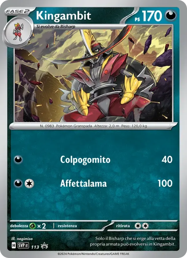 Kingambit — SVP Black Star Promos 113 Italian Pokémon card
