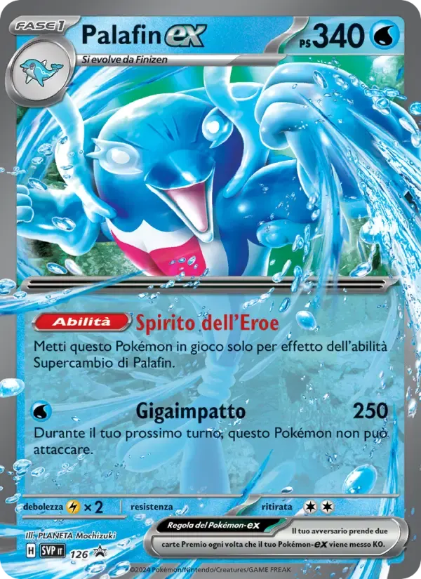 Palafin-ex — SVP Black Star Promos 126 Italian Pokémon card