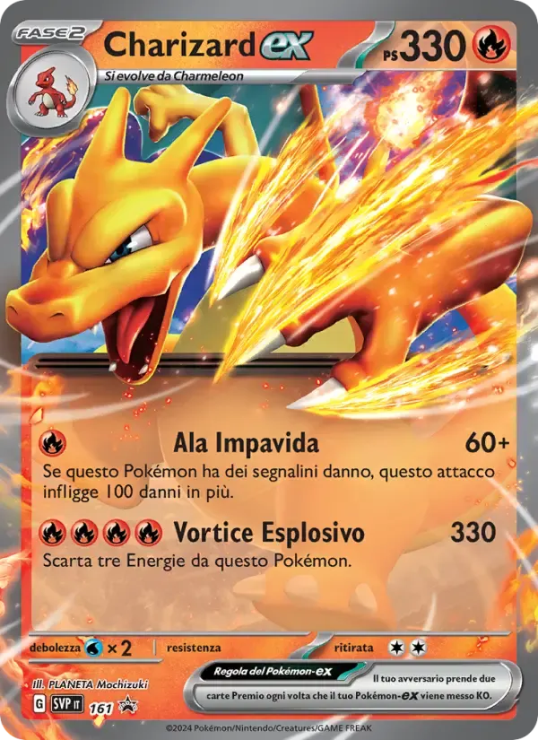 Charizard-ex — SVP Black Star Promos 161 Italian Pokémon card