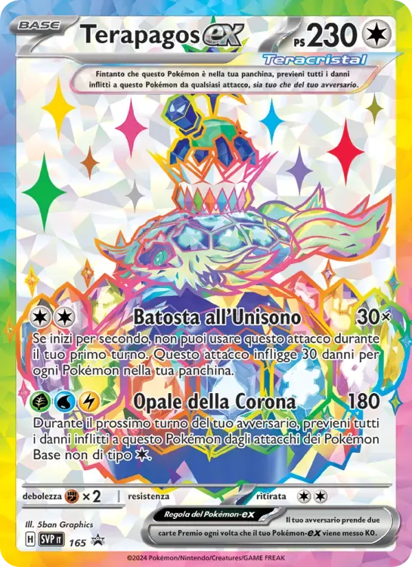 Terapagos-ex — SVP Black Star Promos 165 Italian Pokémon card